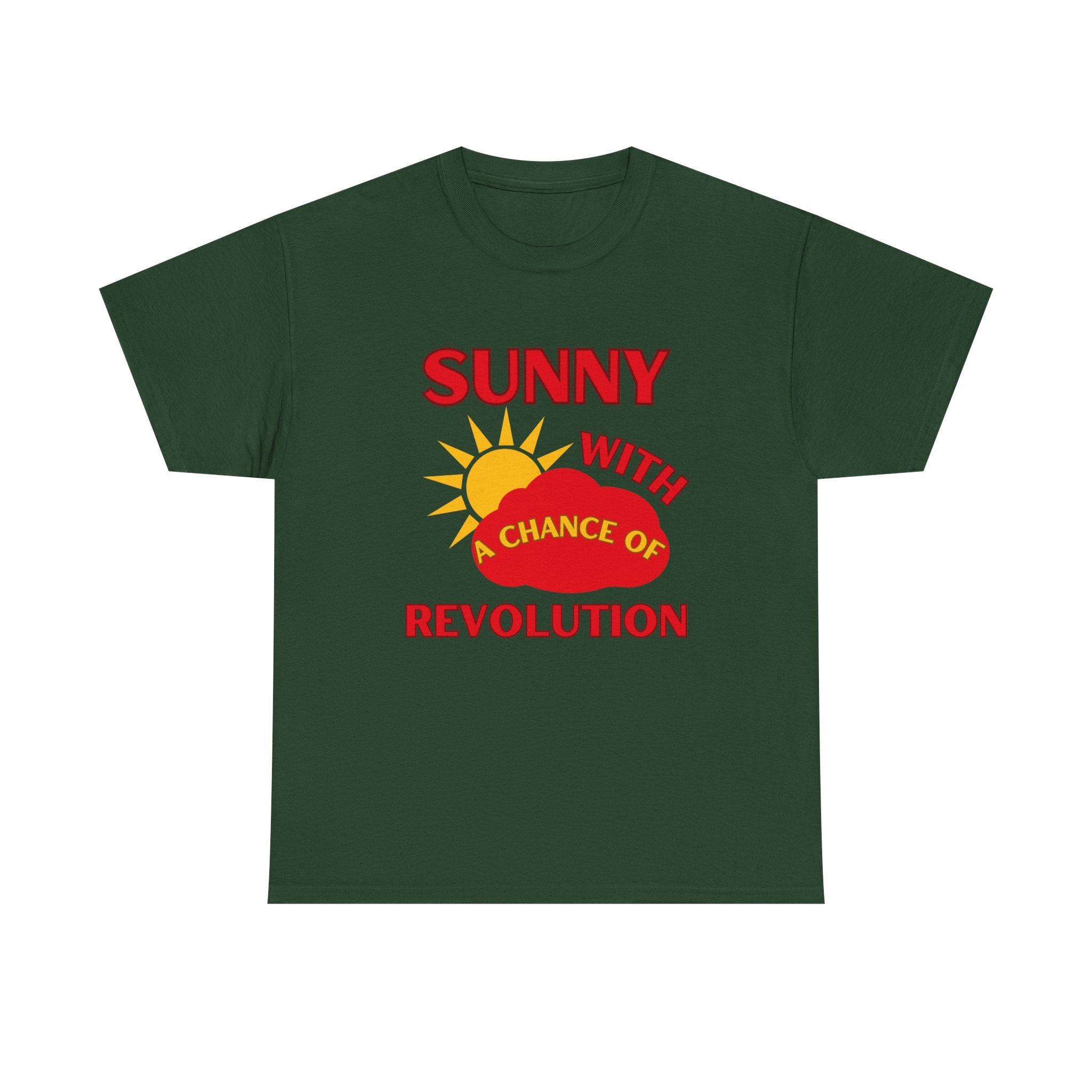 Sunny With A Chance Of Revolution Tee — Original Cut — Protest & Peace | Sass & Sarcasm