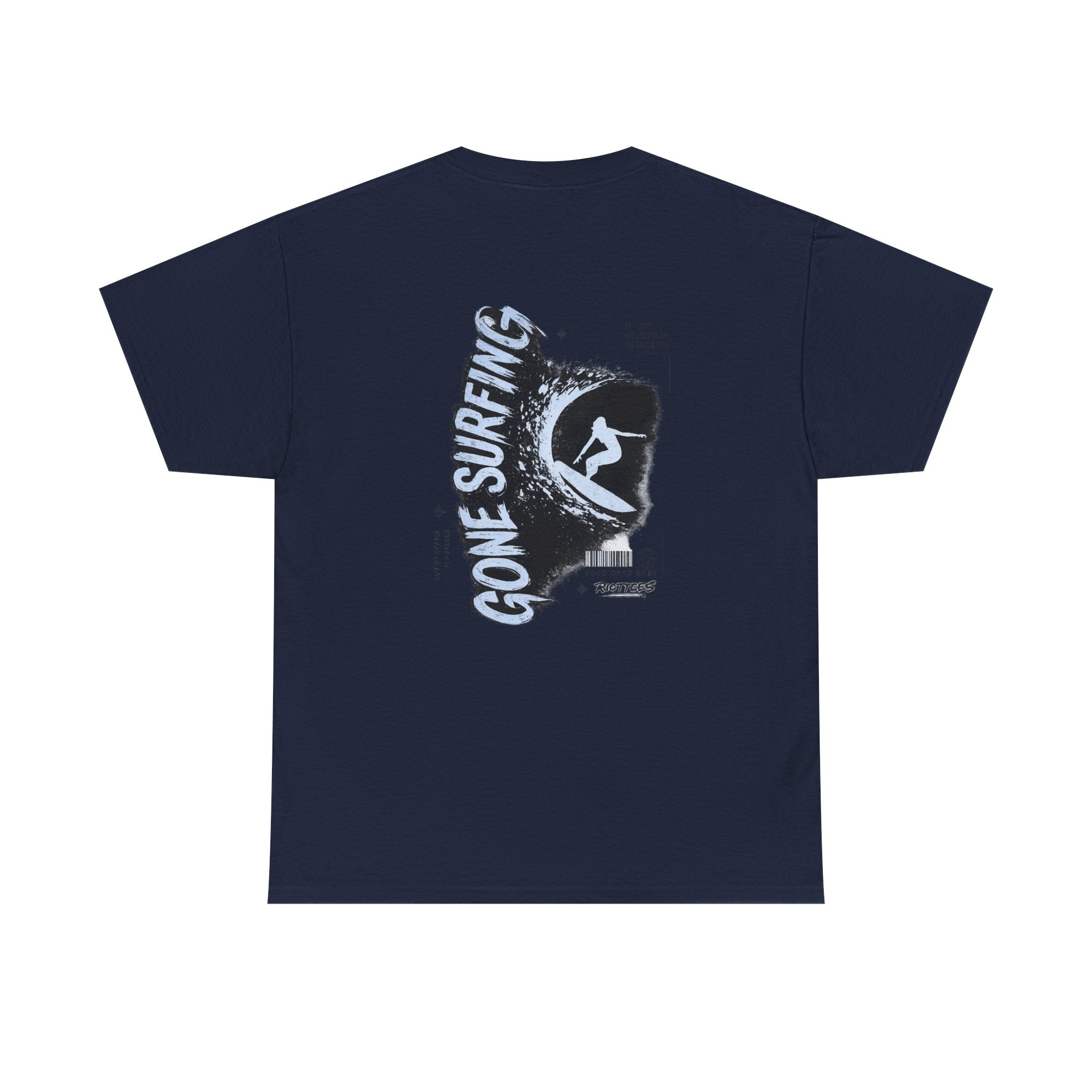 Gone Surfing (blue design) Tee — Out of Hours