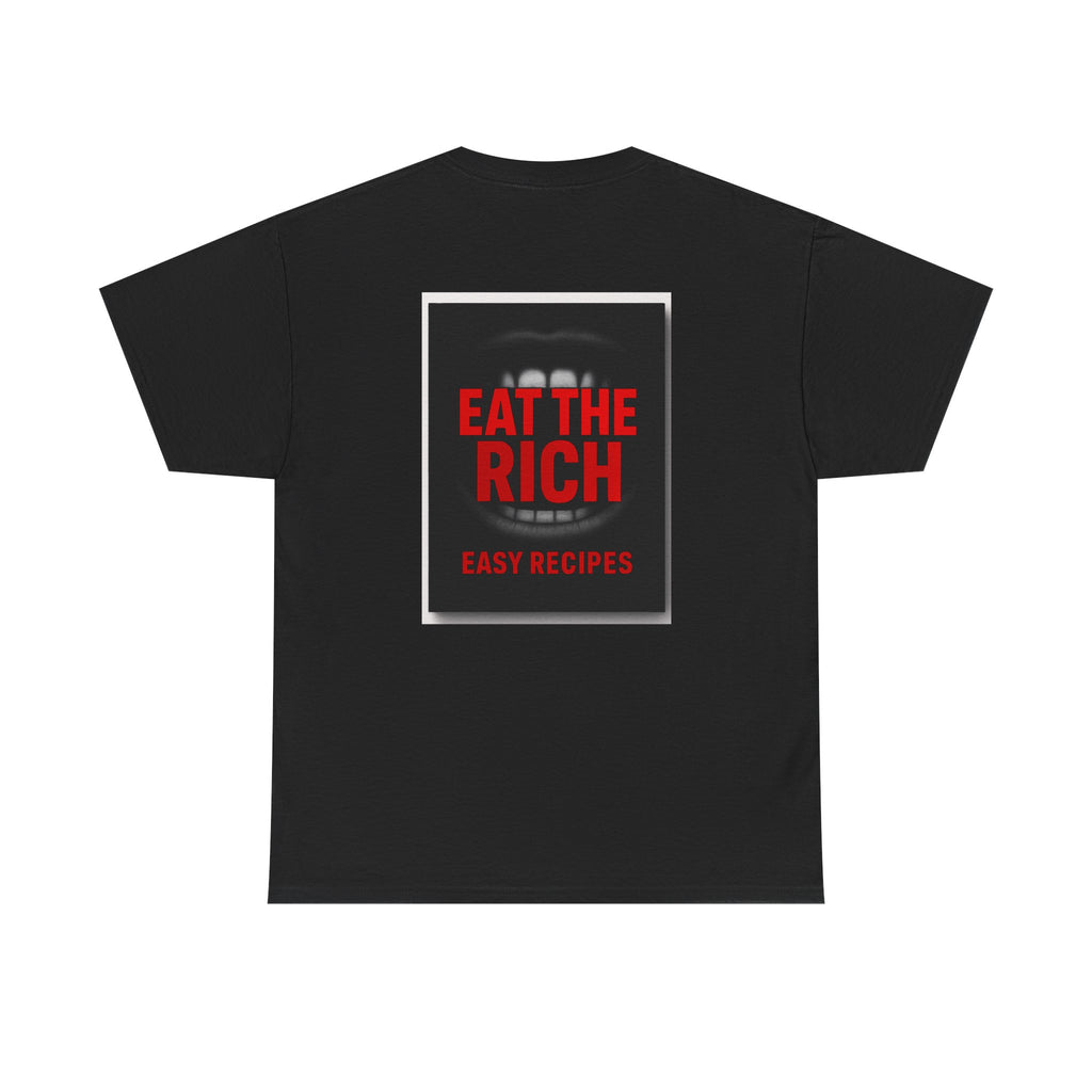 Eat the Rich Easy Recipes Book Tee (Back Print) — Protest & Peace