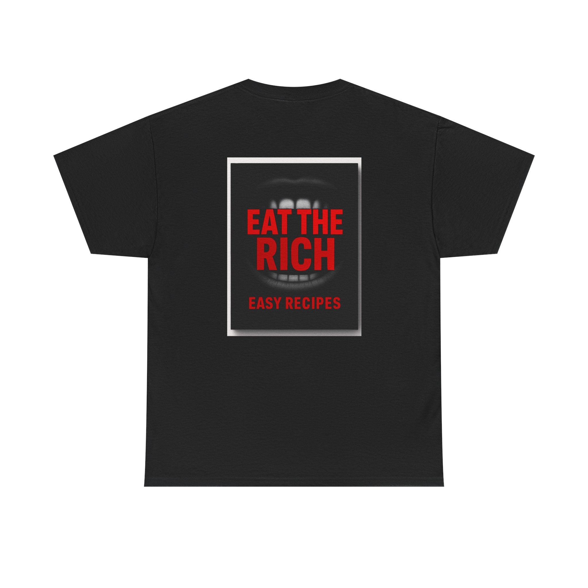 Eat the Rich Easy Recipes Book Tee (Back Print) — Protest & Peace