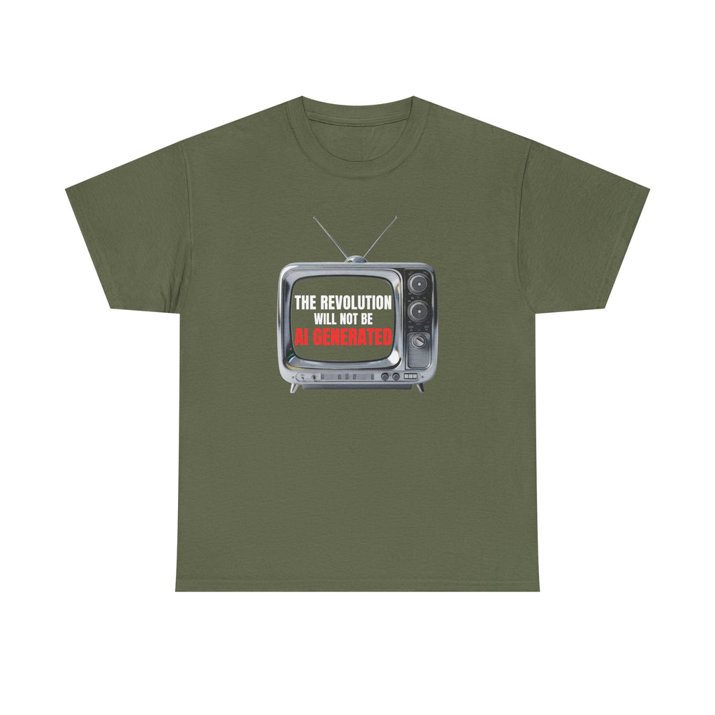 "The Revolution Will Not Be AI Generated" Gen 2 Tee - Sass & Sarcasm
