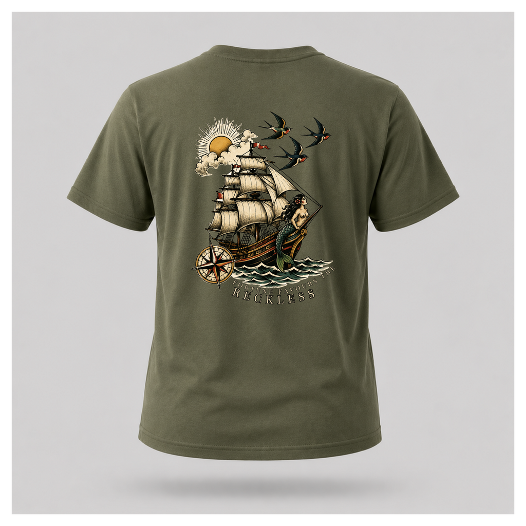 Fortune Favours The Reckless Tee - Very Vintage | Culture Cult