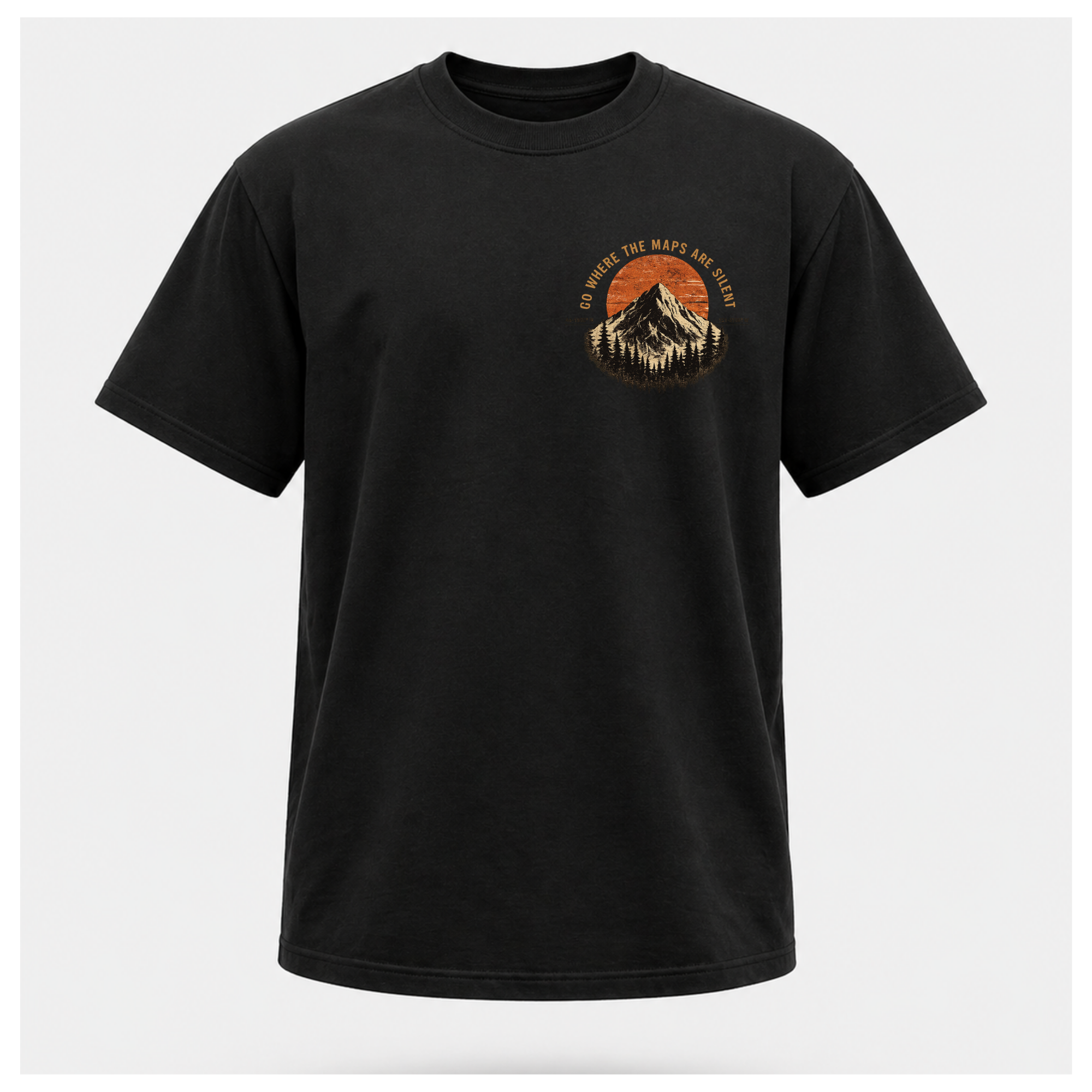 Go Where The Map Is Silent Tee — Out of Hours