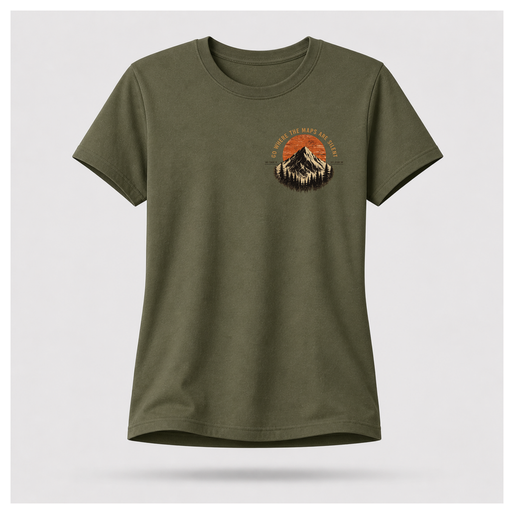 Go Where The Map Is Silent Tee — Out of Hours