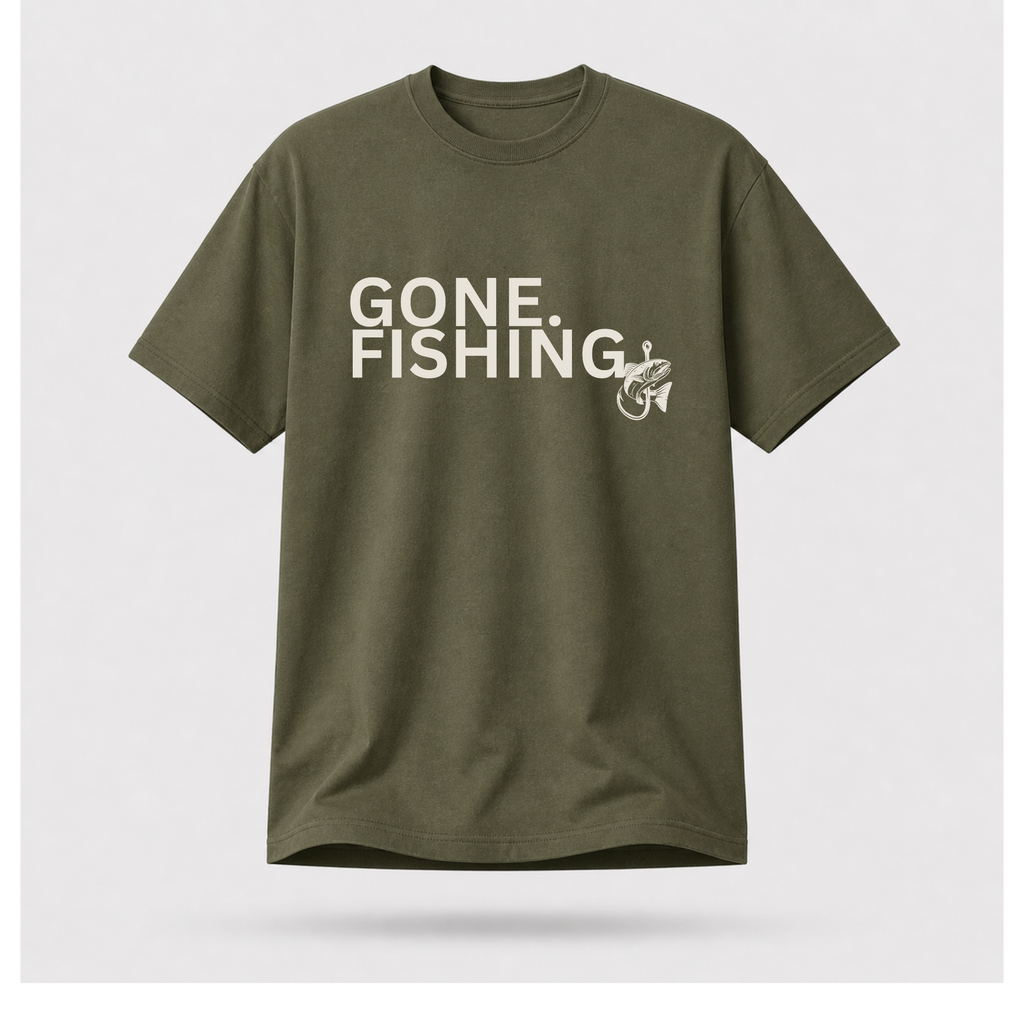 Gone Fishing Hooked Tee — Out Of Hours Wear