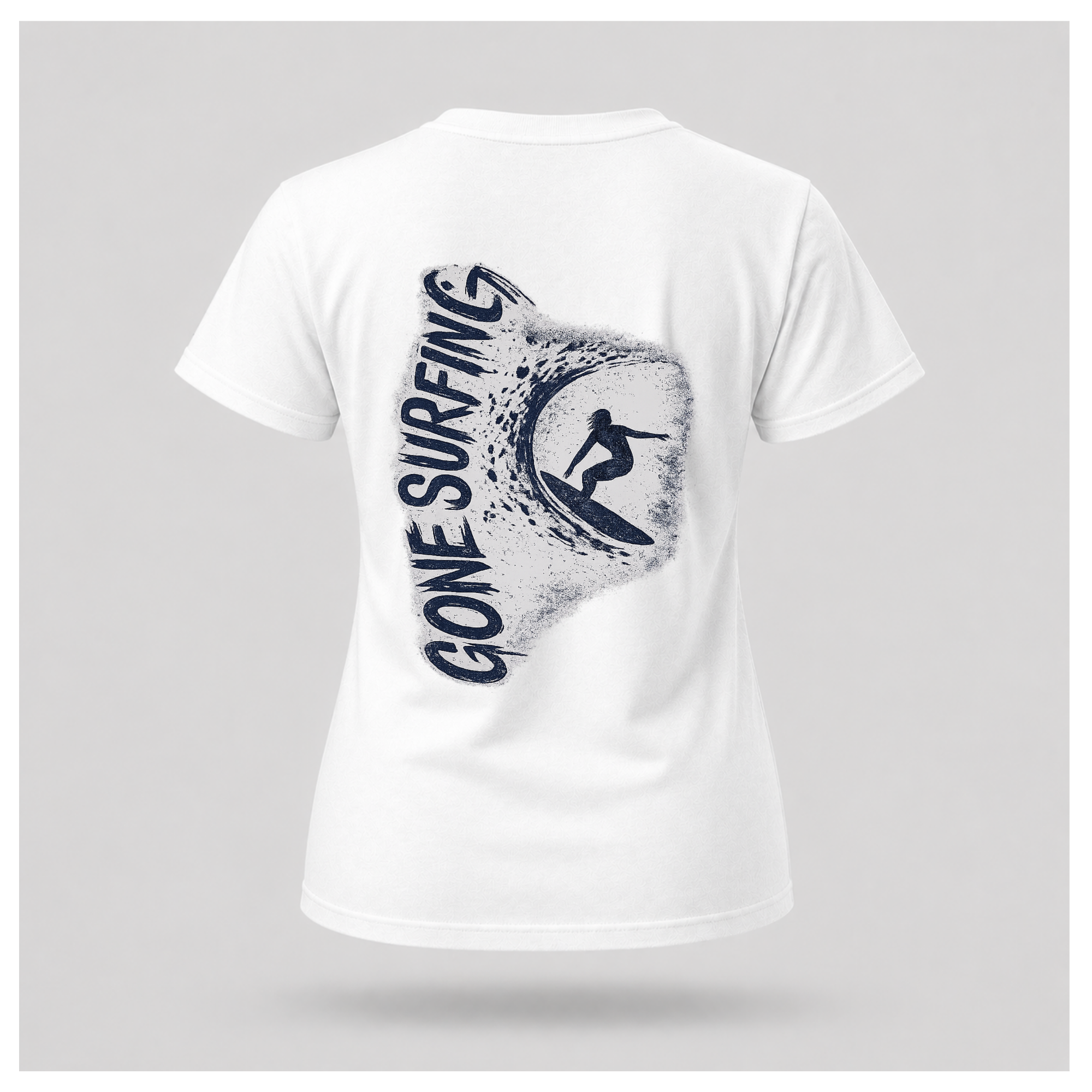 Gone Surfing (black design) Tee — Out of Hours