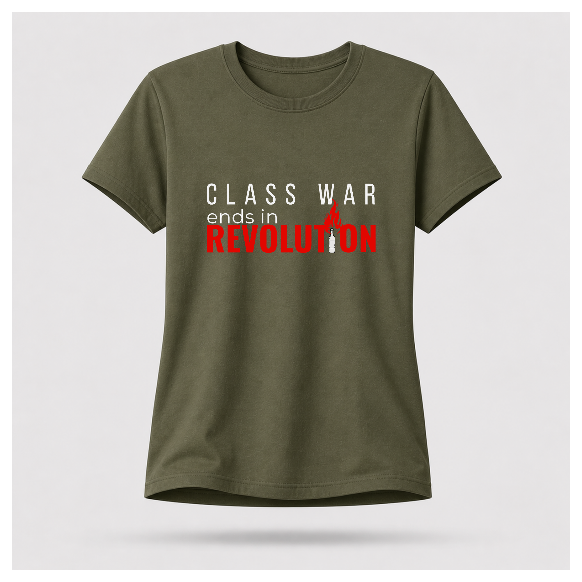 Class War Ends In Revolution Tee — Protest & Peace