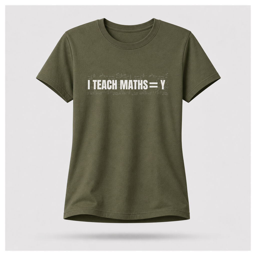 I Teach Maths = Y Tee — Work Wear | Sass & Sarcasm