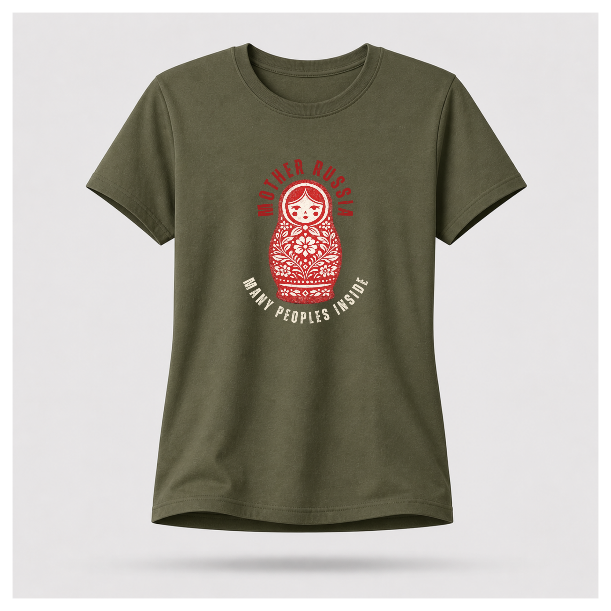 Matryoshka many peoples inside Tee — Culture Cult