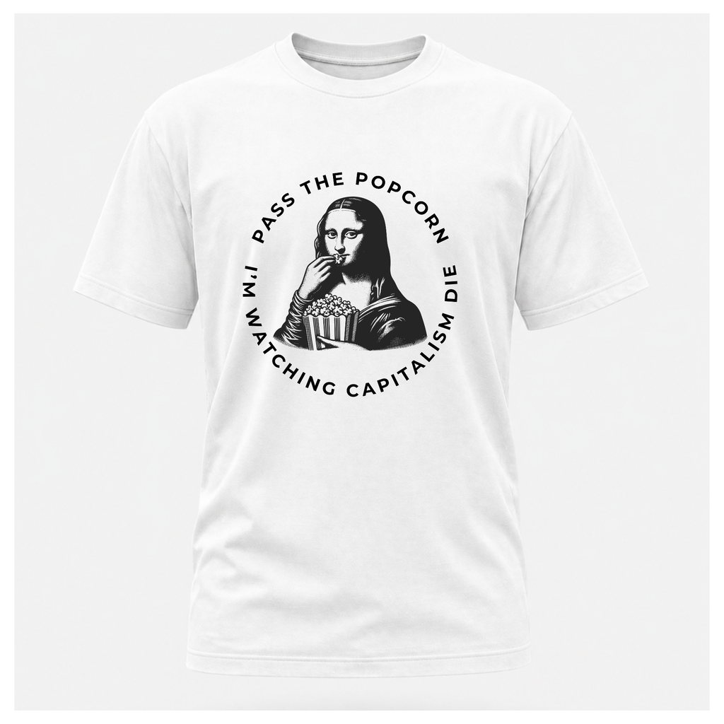 Mona Lisa Pass Me The Popcorn Tee – Sass & Sarcasm