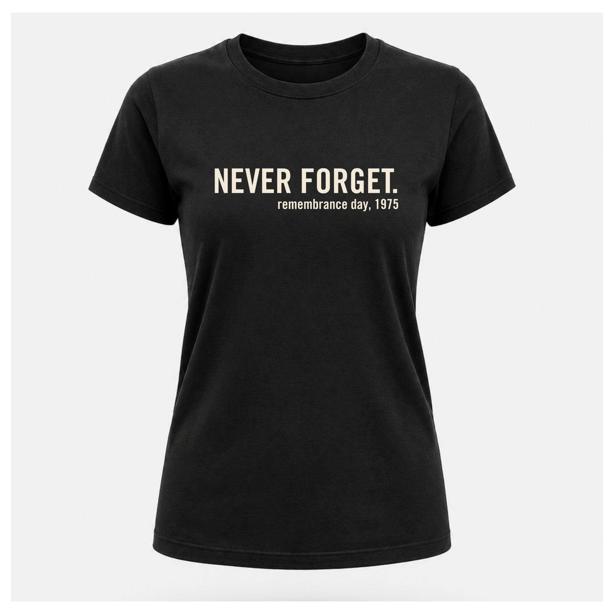 Never Forget Remembrance Day 1975 Tee – Politics & Power