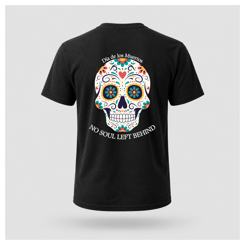 No Soul Left Behind Día de los Muertos Calavera Tee - Culture Cult