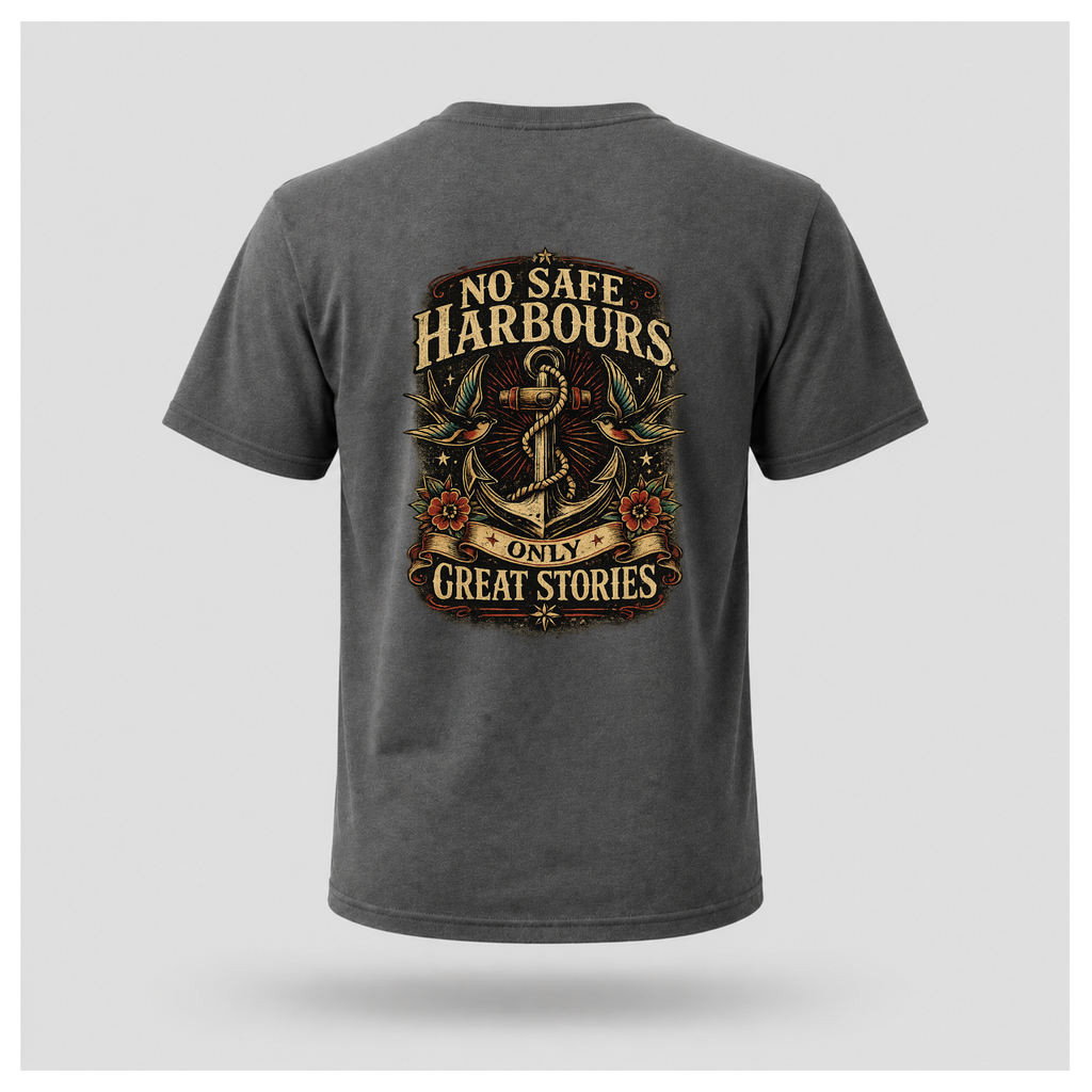 No Safe Harbours Tee - Very Vintage | Culture Cult