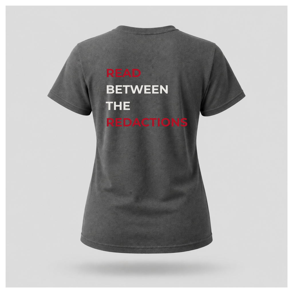Read Between The Redactions Tee — Politics & Power