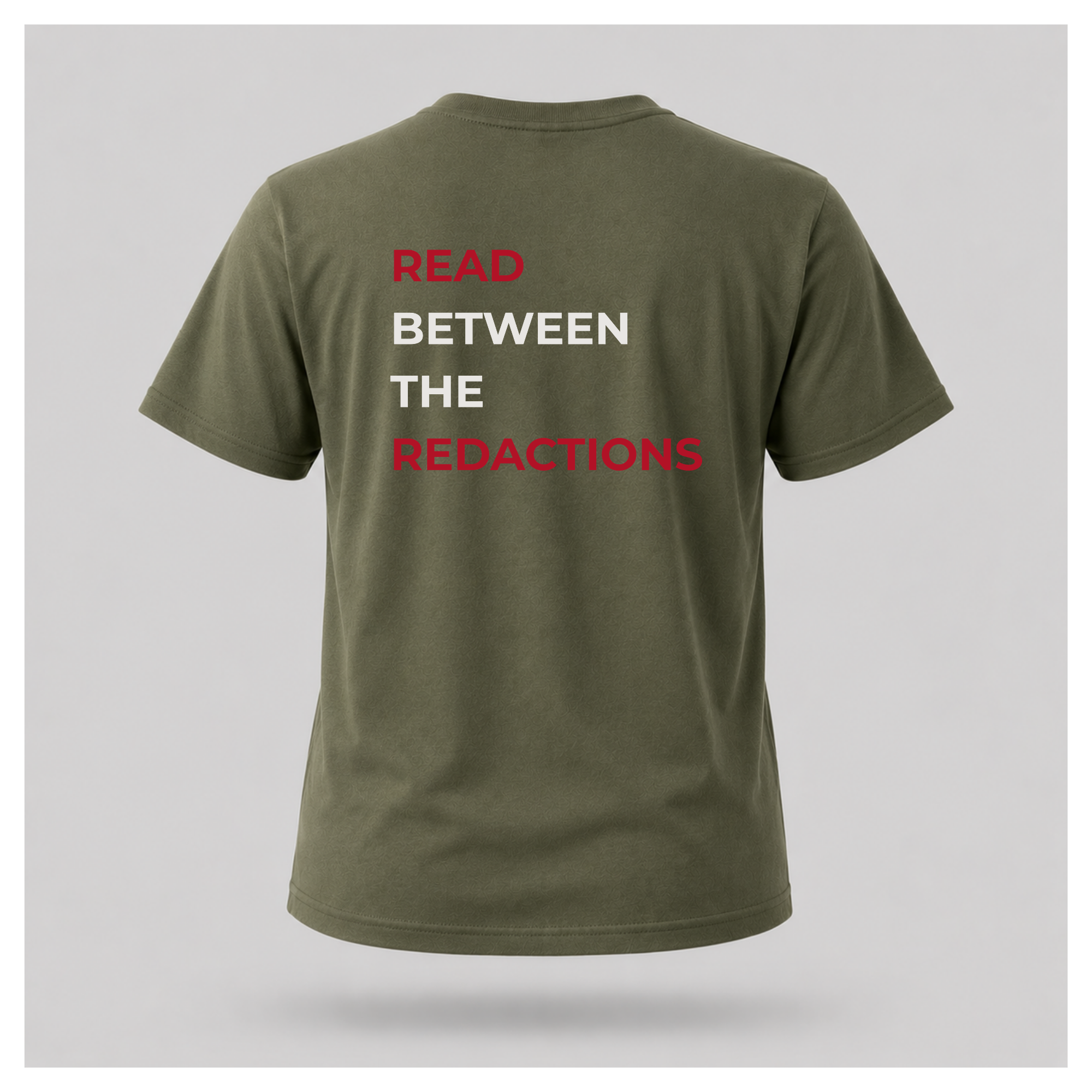 Read Between The Redactions Tee — Politics & Power