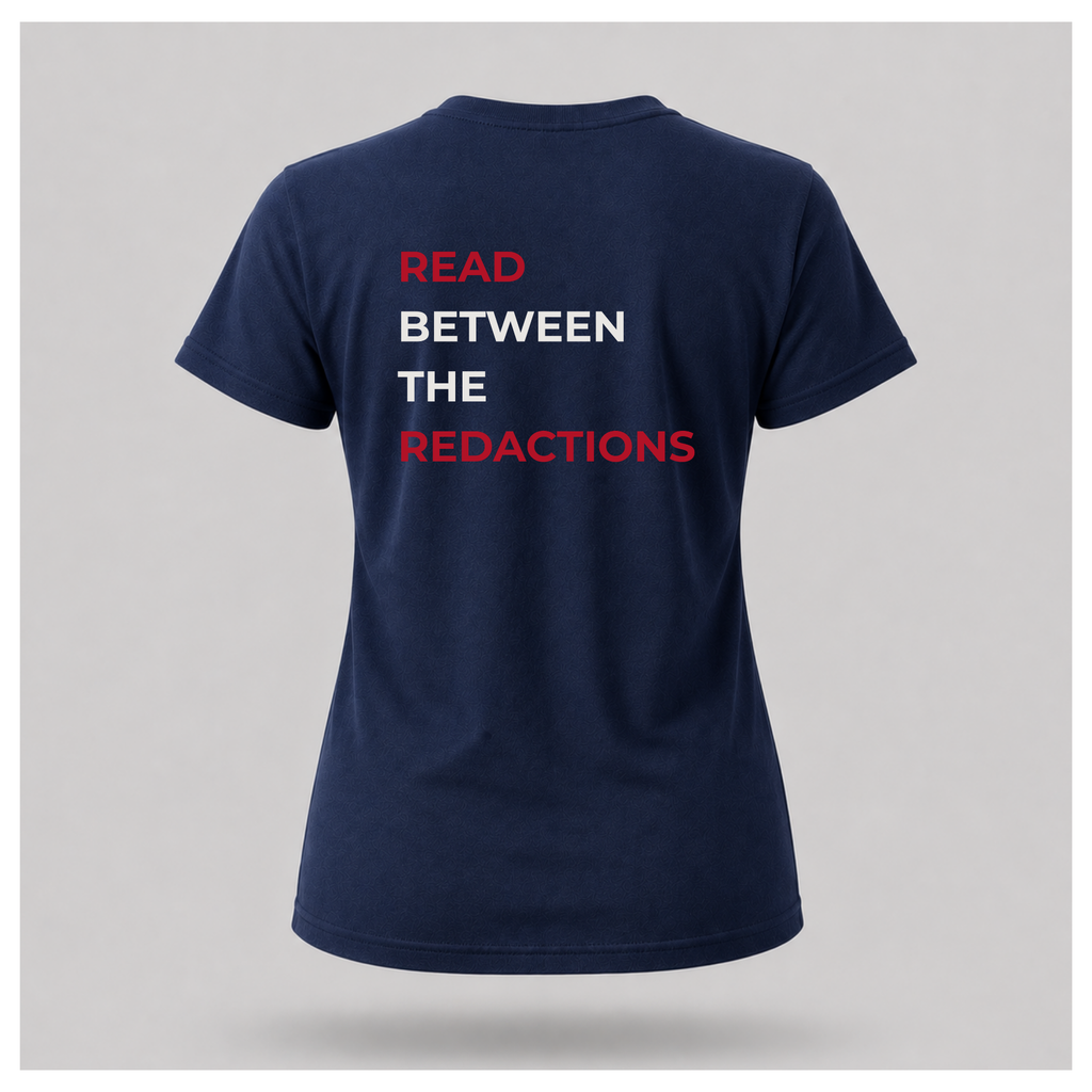 Read Between The Redactions Tee — Politics & Power