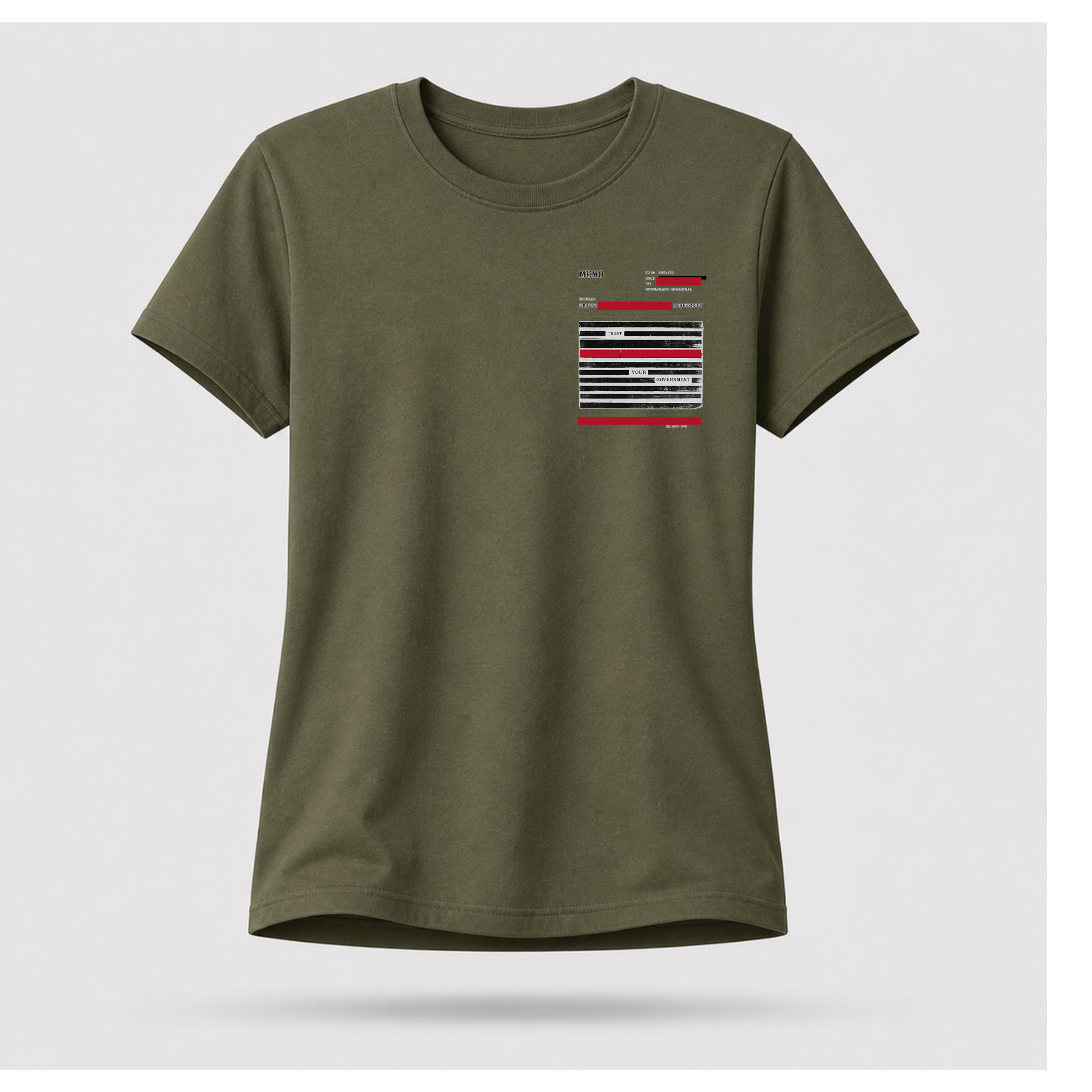 Read Between The Redactions Tee — Politics & Power