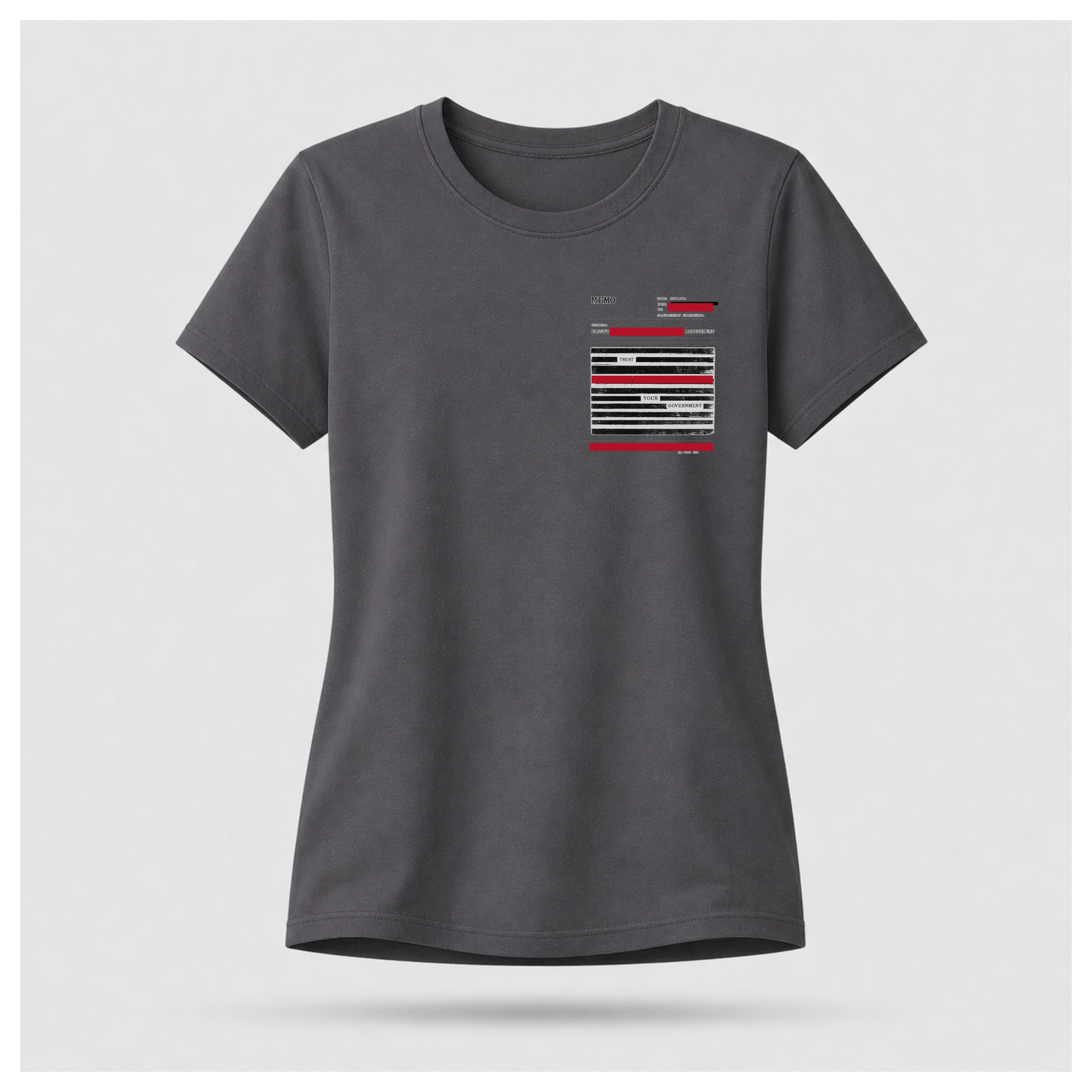 Read Between The Redactions Tee — Politics & Power