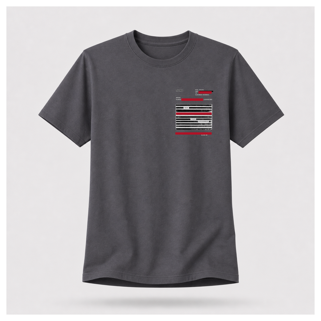 Read Between The Redactions Tee — Politics & Power