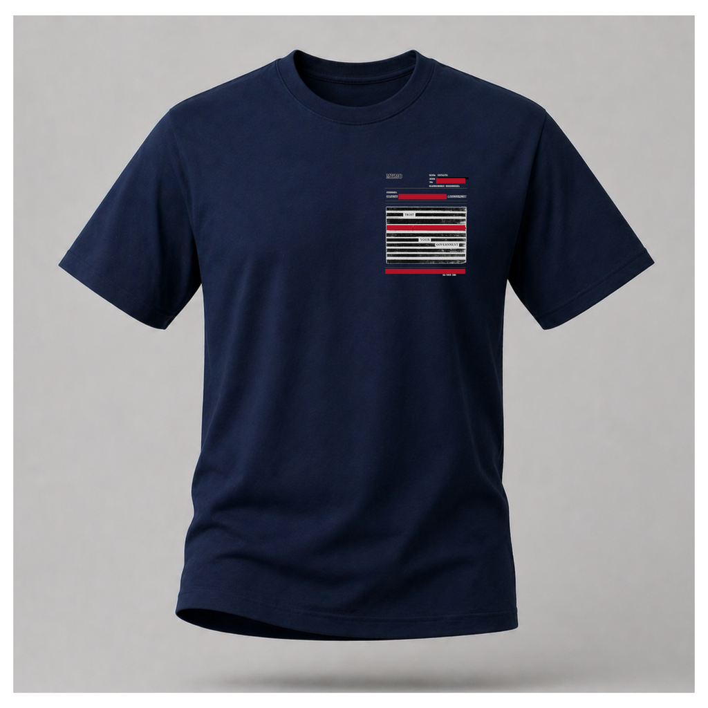 Read Between The Redactions Tee — Politics & Power