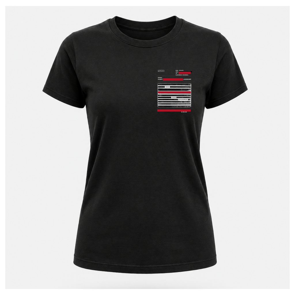 Read Between The Redactions Tee — Politics & Power