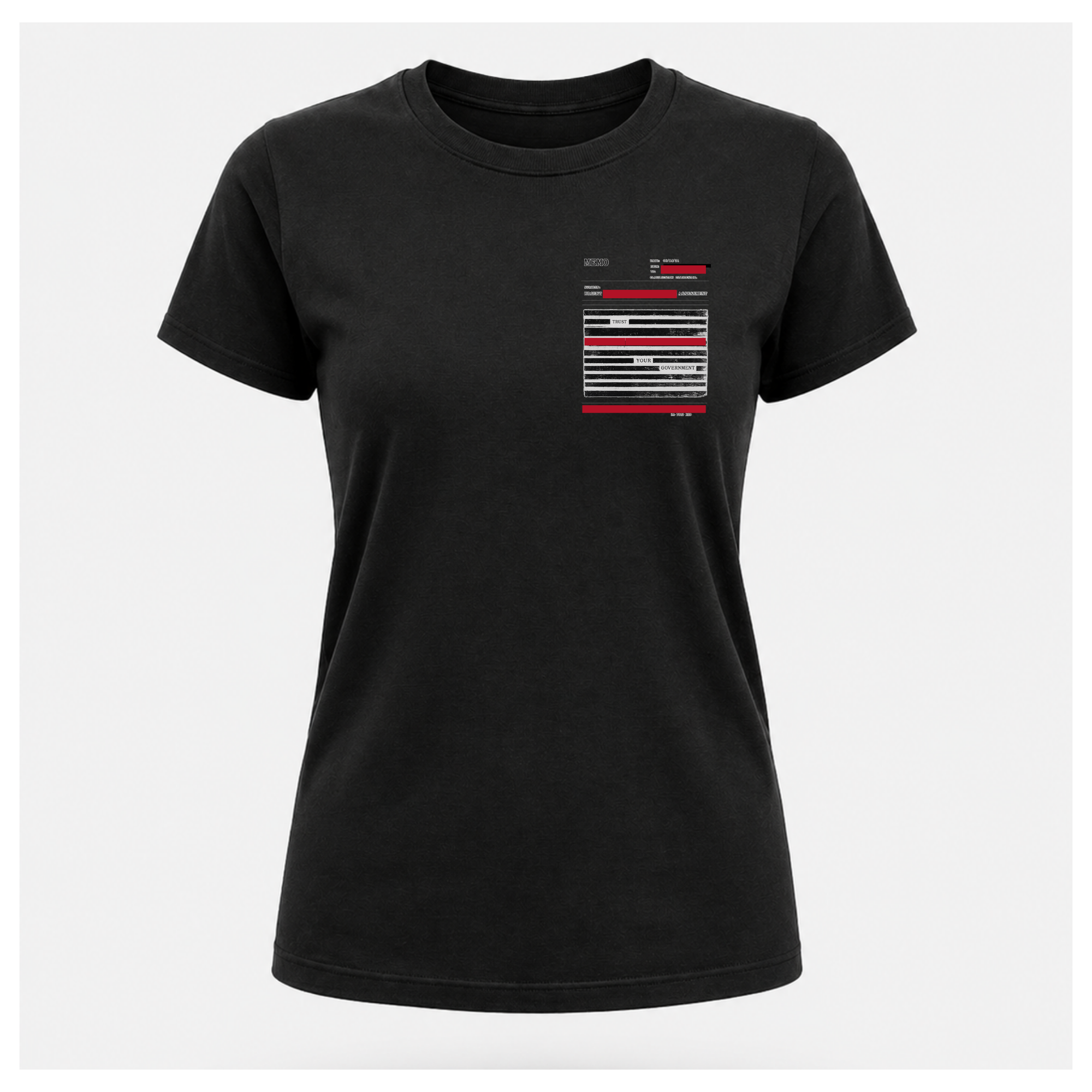 Read Between The Redactions Tee — Politics & Power