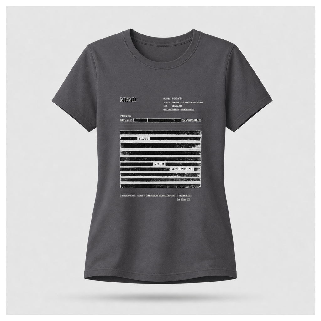 Redaction Fail Tee — Politics & Power