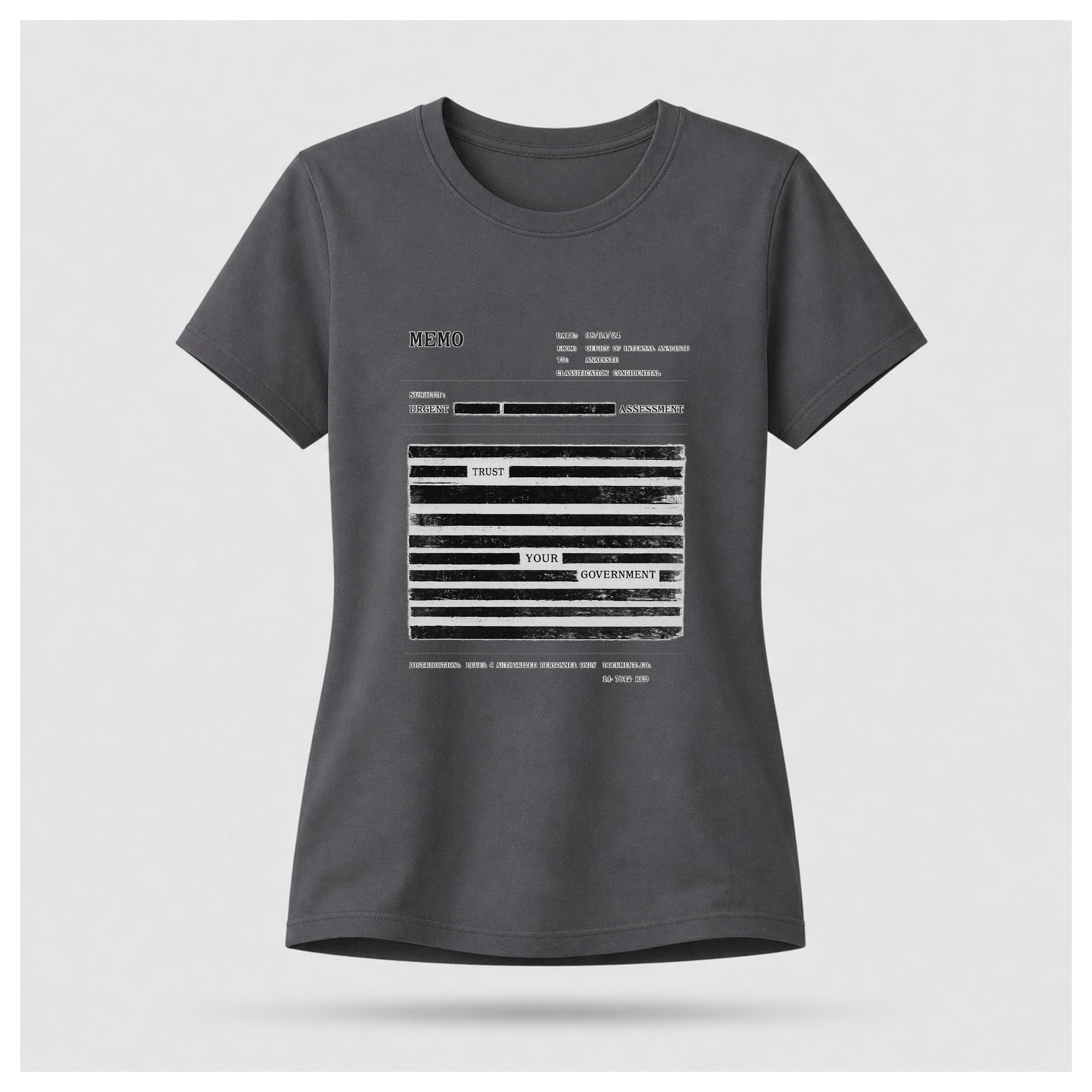 Redaction Fail Tee — Politics & Power