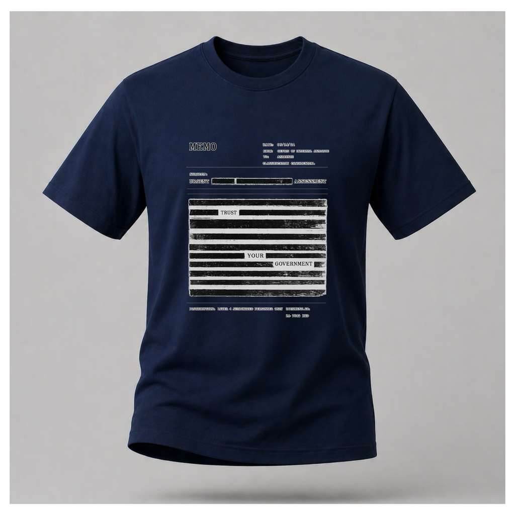 Redaction Fail Tee — Politics & Power