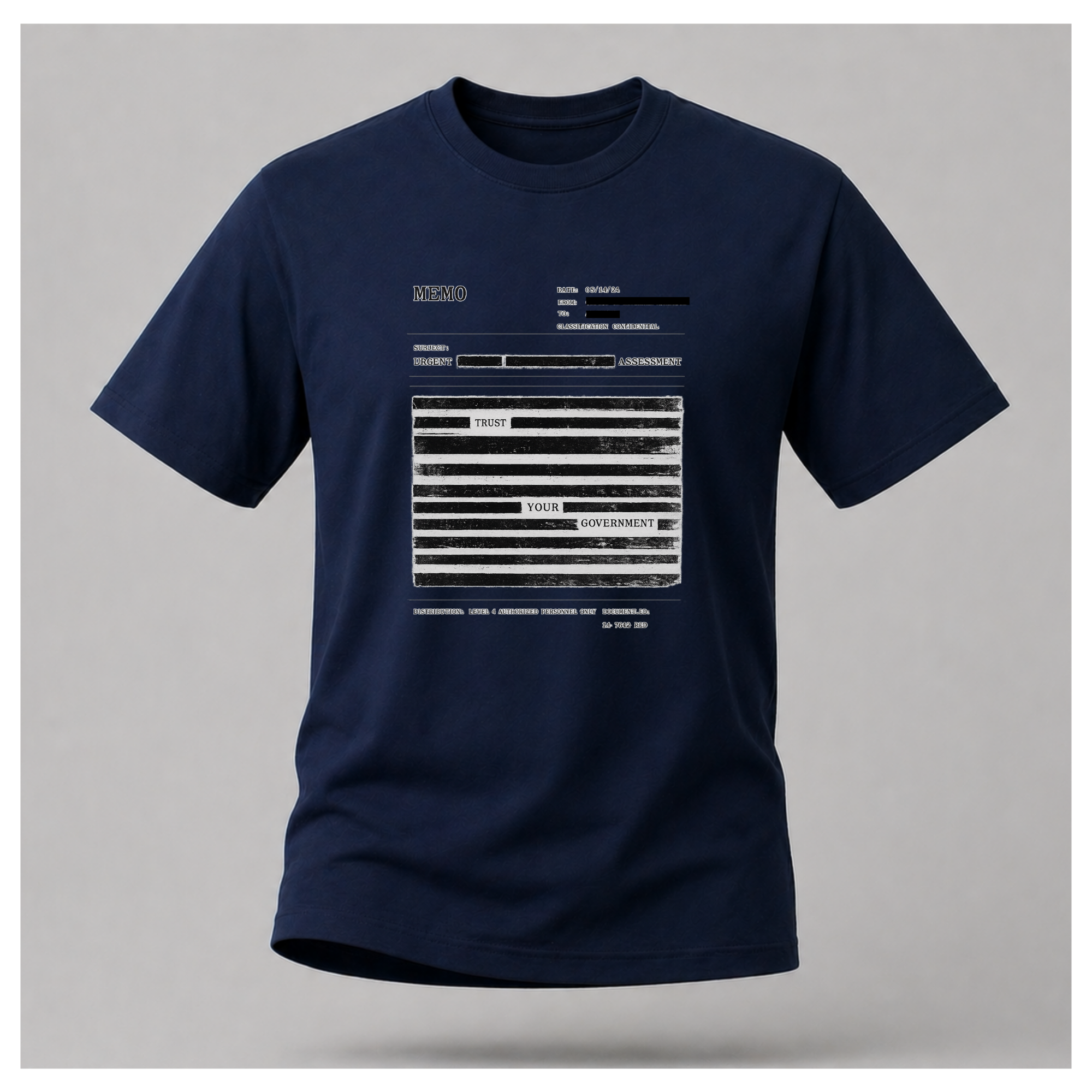 Redaction Fail Tee — Politics & Power