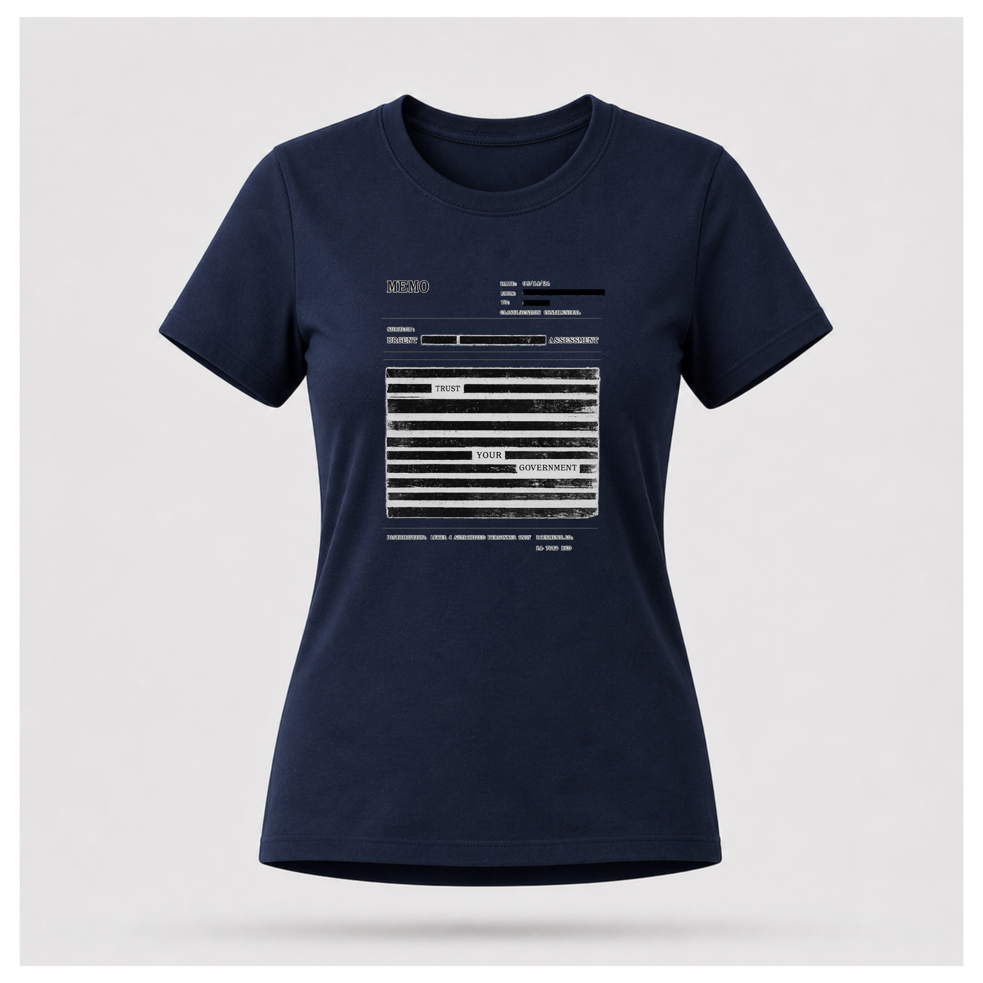 Redaction Fail Tee — Politics & Power