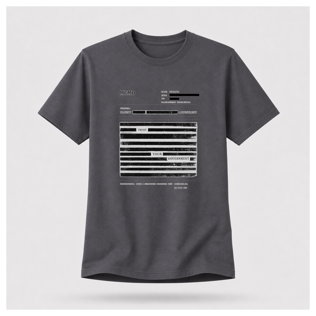 Redaction Fail Tee — Politics & Power