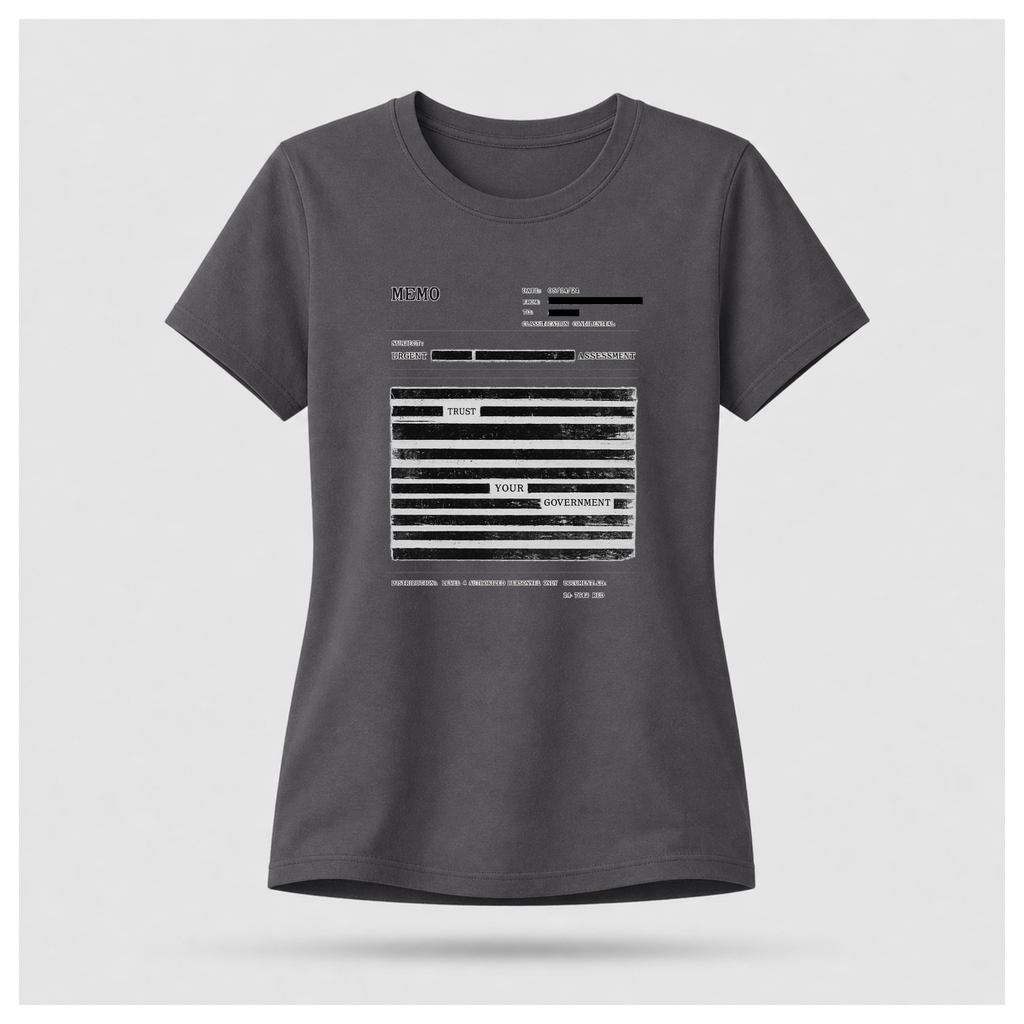 Redaction Fail Tee — Politics & Power