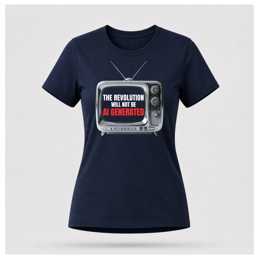 "The Revolution Will Not Be AI Generated" Gen 2 Tee - Sass & Sarcasm
