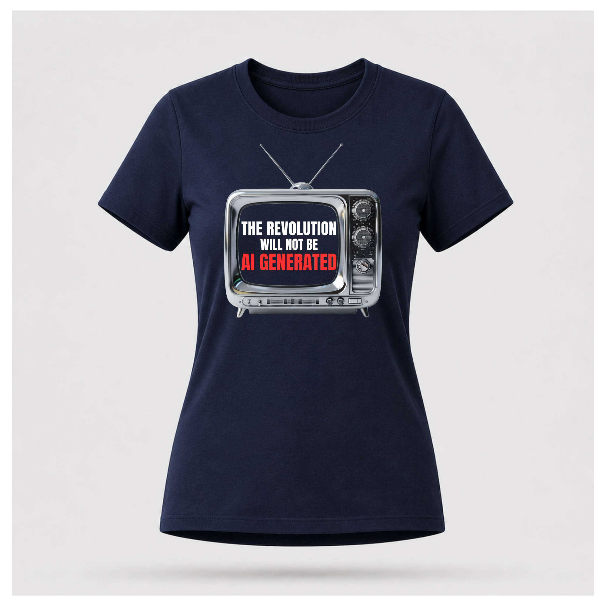 "The Revolution Will Not Be AI Generated" Gen 2 Tee - Sass & Sarcasm