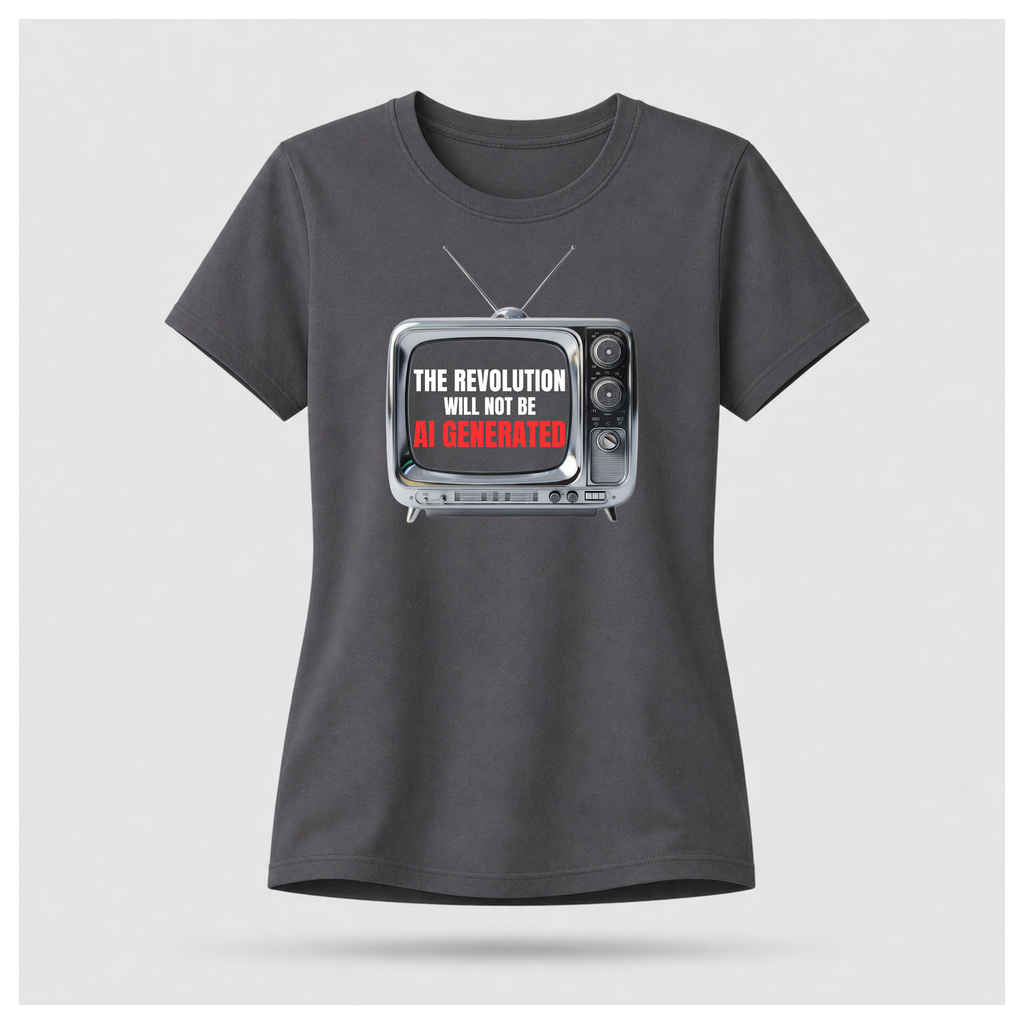 "The Revolution Will Not Be AI Generated" Gen 2 Tee - Sass & Sarcasm