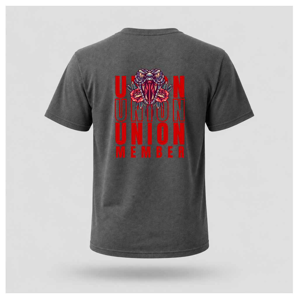 Union Member Snake Head Emblem Tee - Union Power