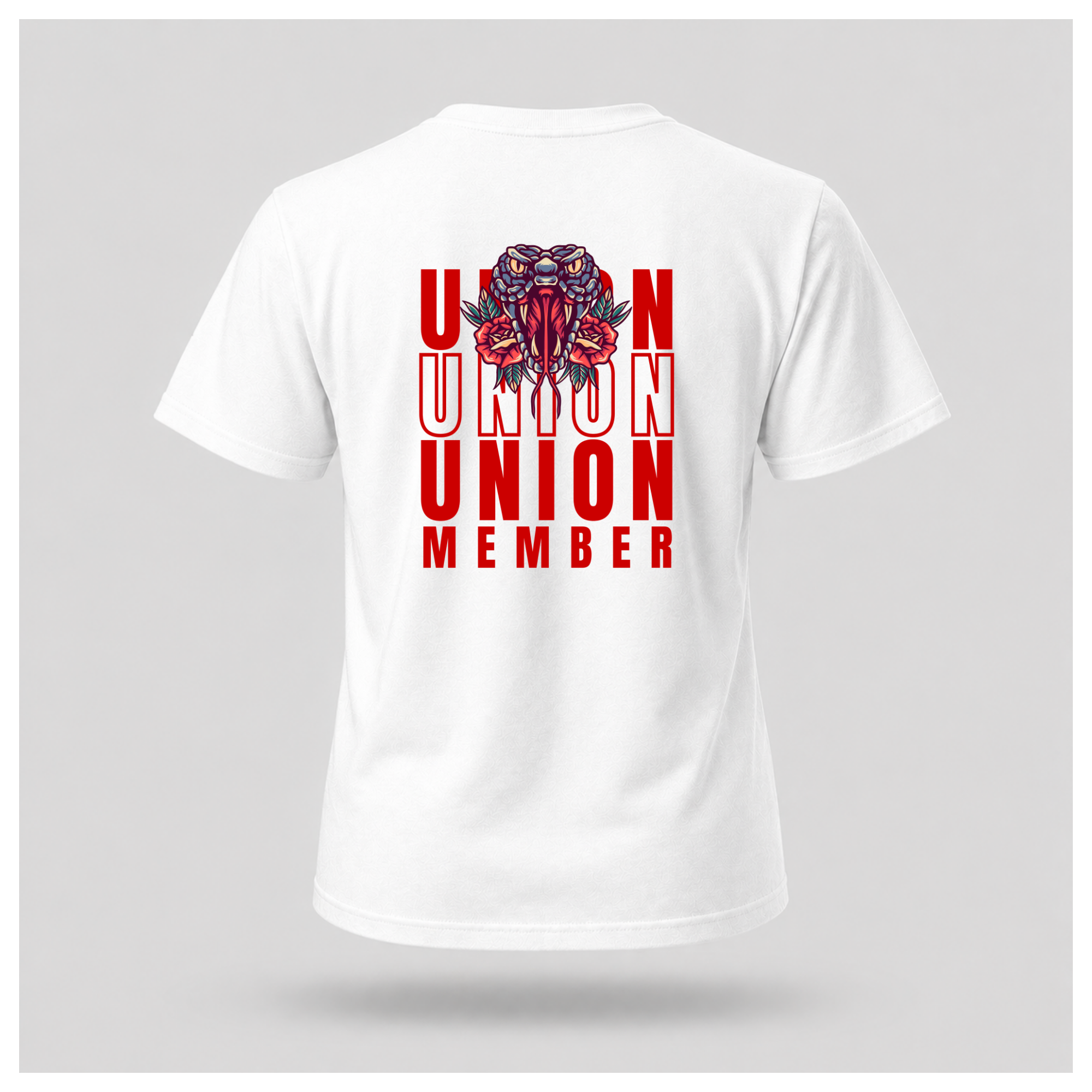 Union Member Snake Head Emblem Tee - Union Power