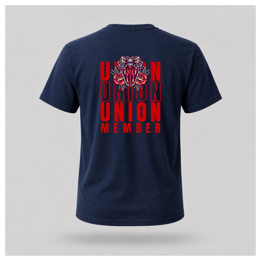 Union Member Snake Head Emblem Tee - Union Power