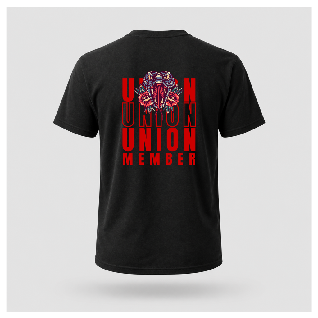 Union Member Snake Head Emblem Tee - Union Power