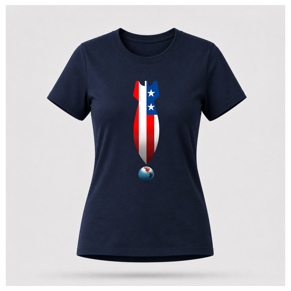 US Missile Over The Earth Tee - Protest & Peace
