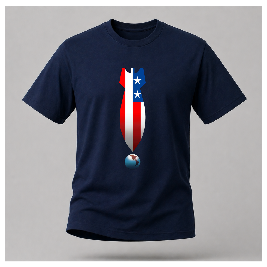 US Missile Over The Earth Tee - Protest & Peace