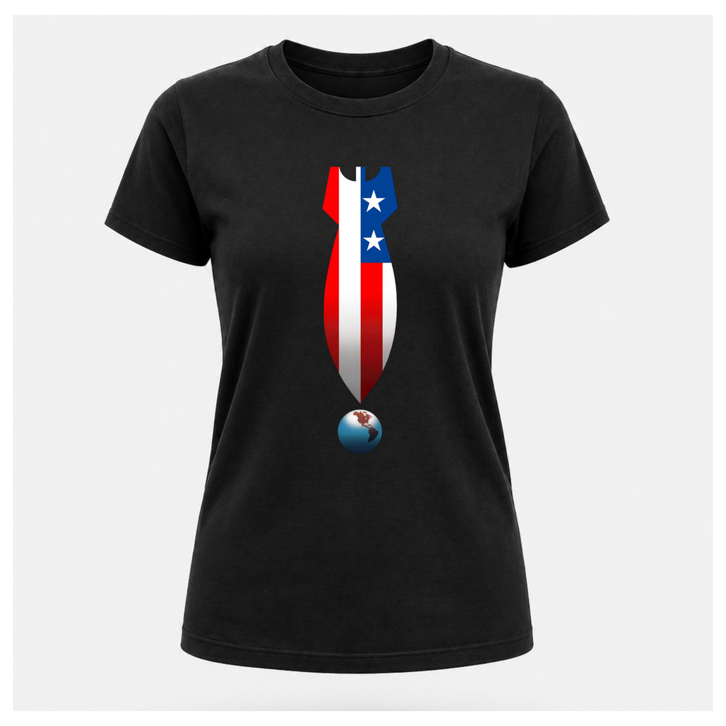 US Missile Over The Earth Tee - Protest & Peace