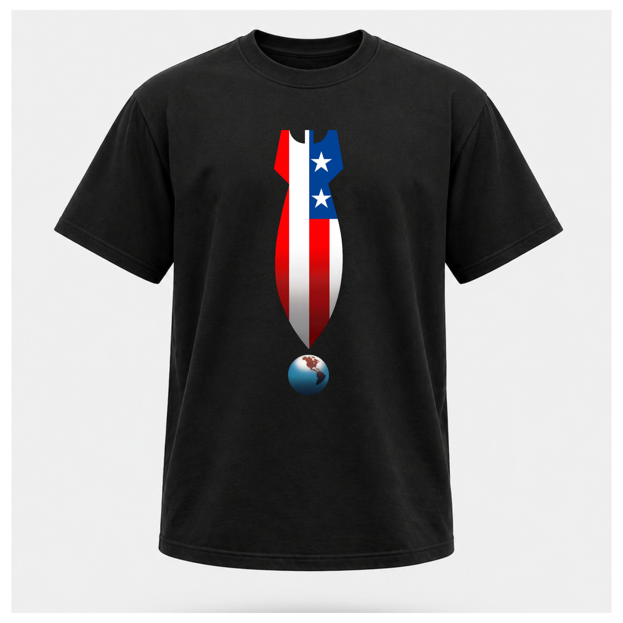 US Missile Over The Earth Tee - Protest & Peace