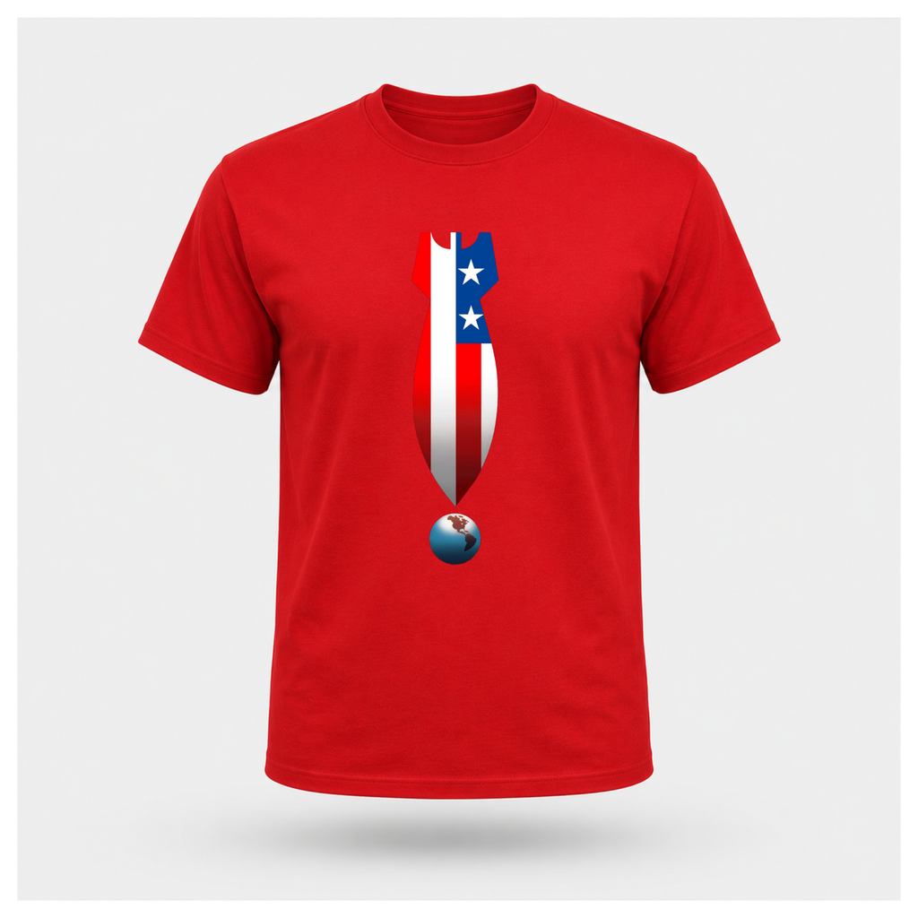 US Missile Over The Earth Tee - Protest & Peace