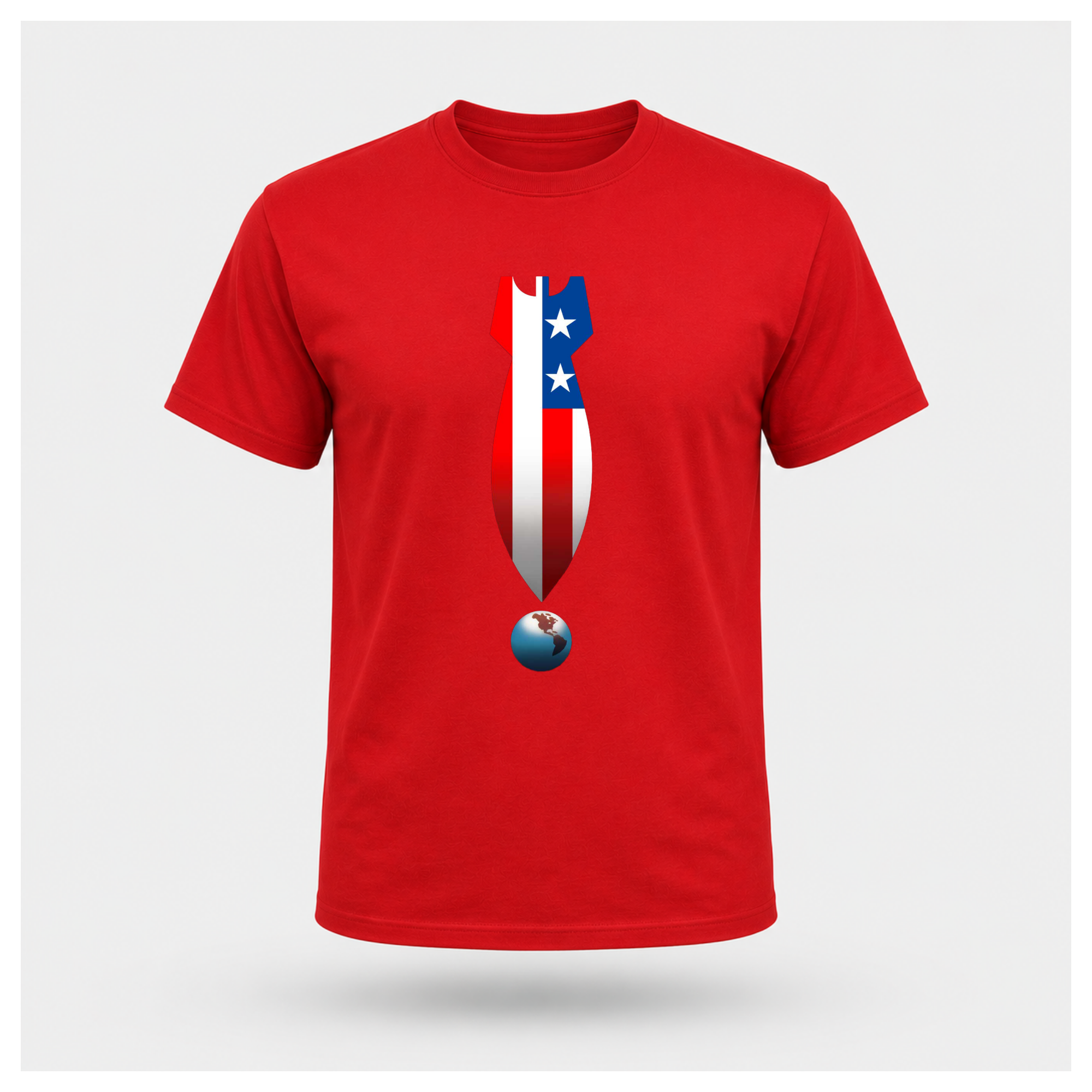 US Missile Over The Earth Tee - Protest & Peace