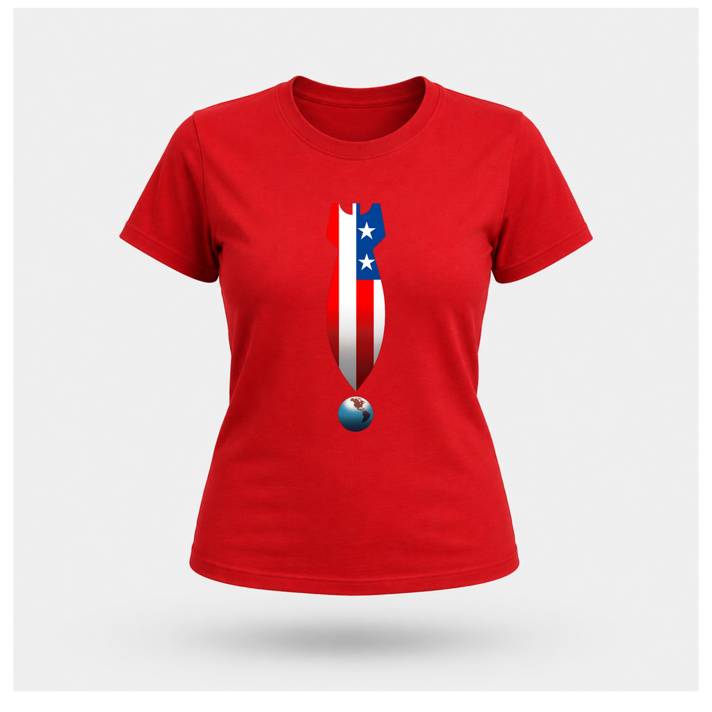 US Missile Over The Earth Tee - Protest & Peace