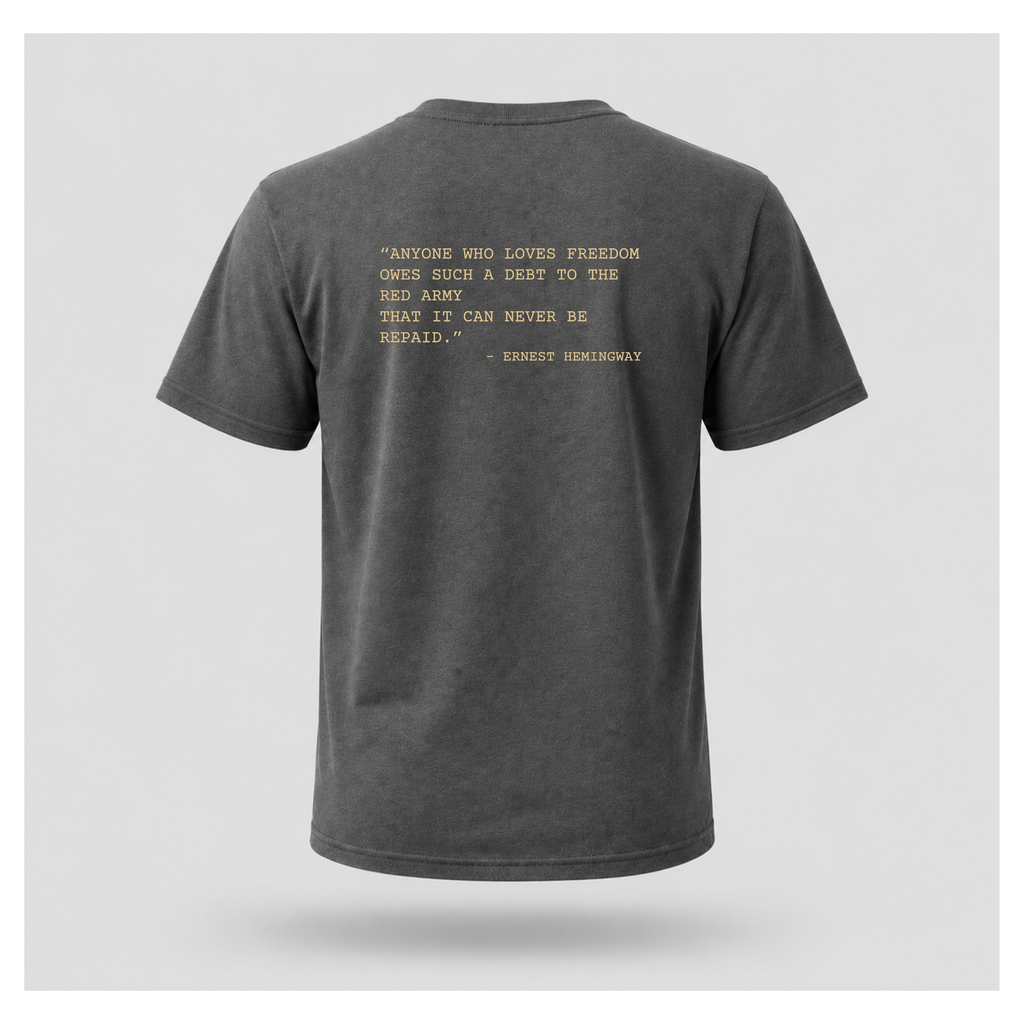 Victory Print with Ernest Hemingway Quote Tee - Quote Cult