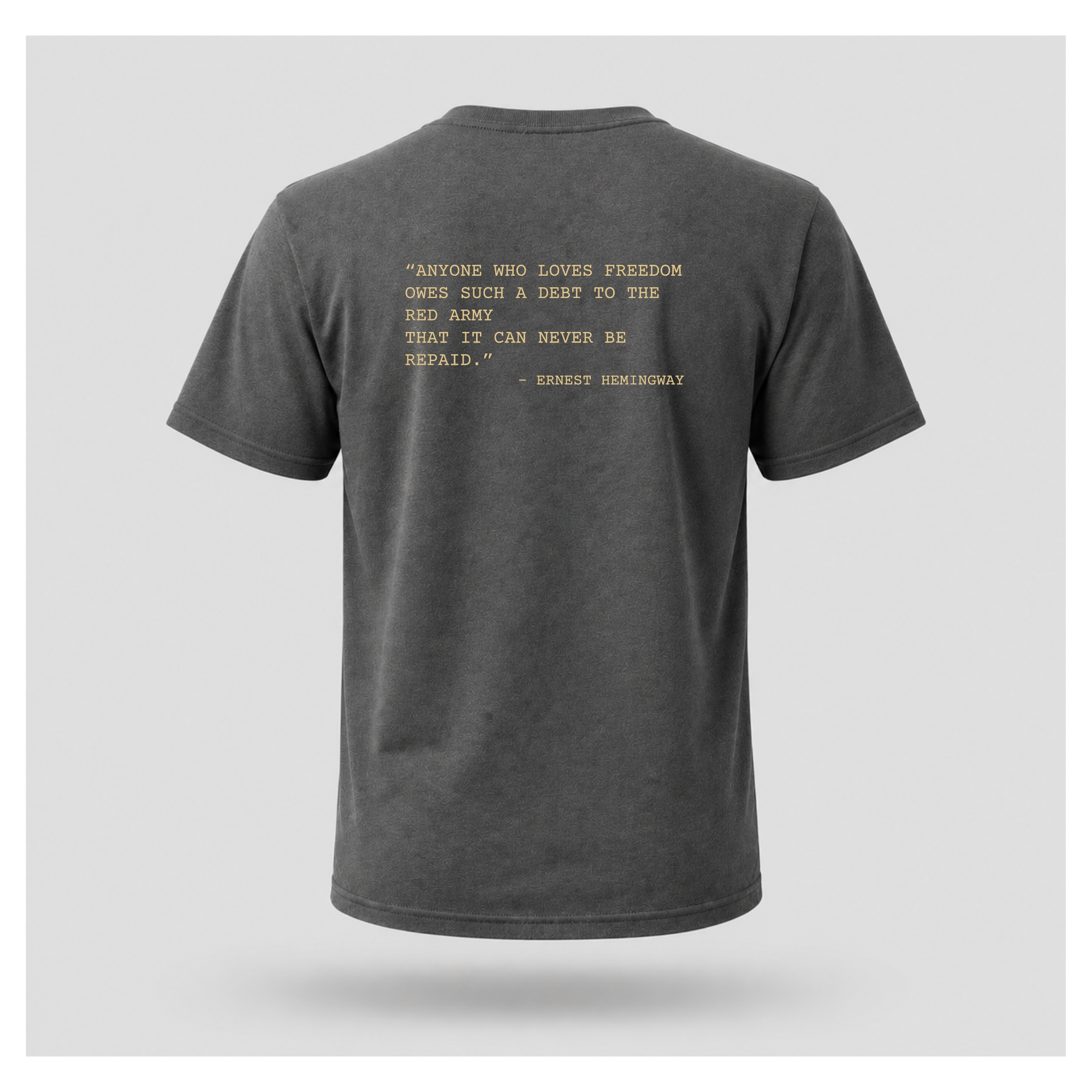 Victory Print with Ernest Hemingway Quote Tee - Quote Cult