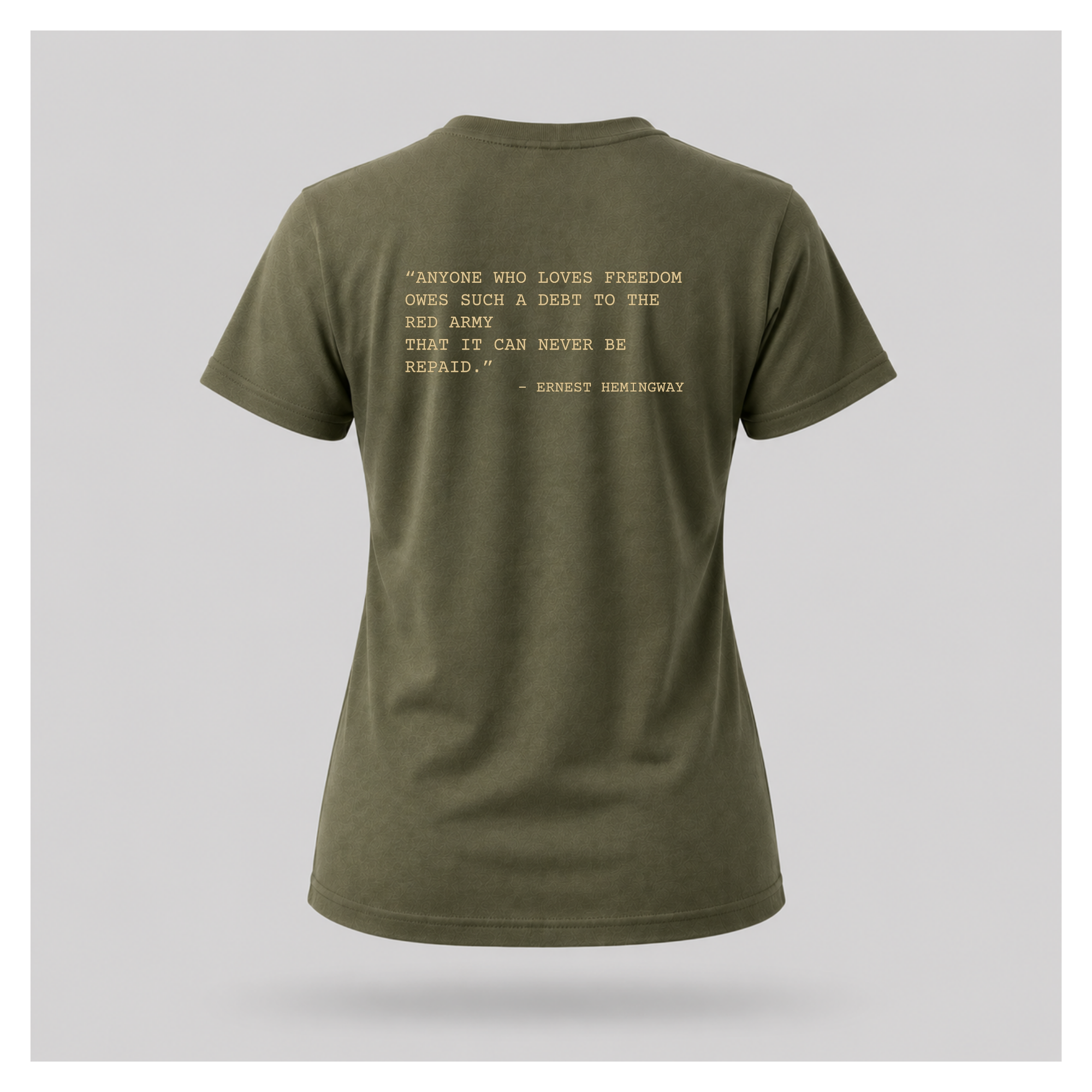 Victory Print with Ernest Hemingway Quote Tee - Quote Cult